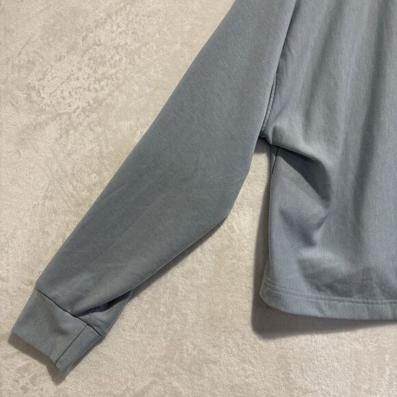 Under Armour Sweatshirt Women's Medium Blue Rival Terry Oversized Crew Pullover - Picture 9 of 14